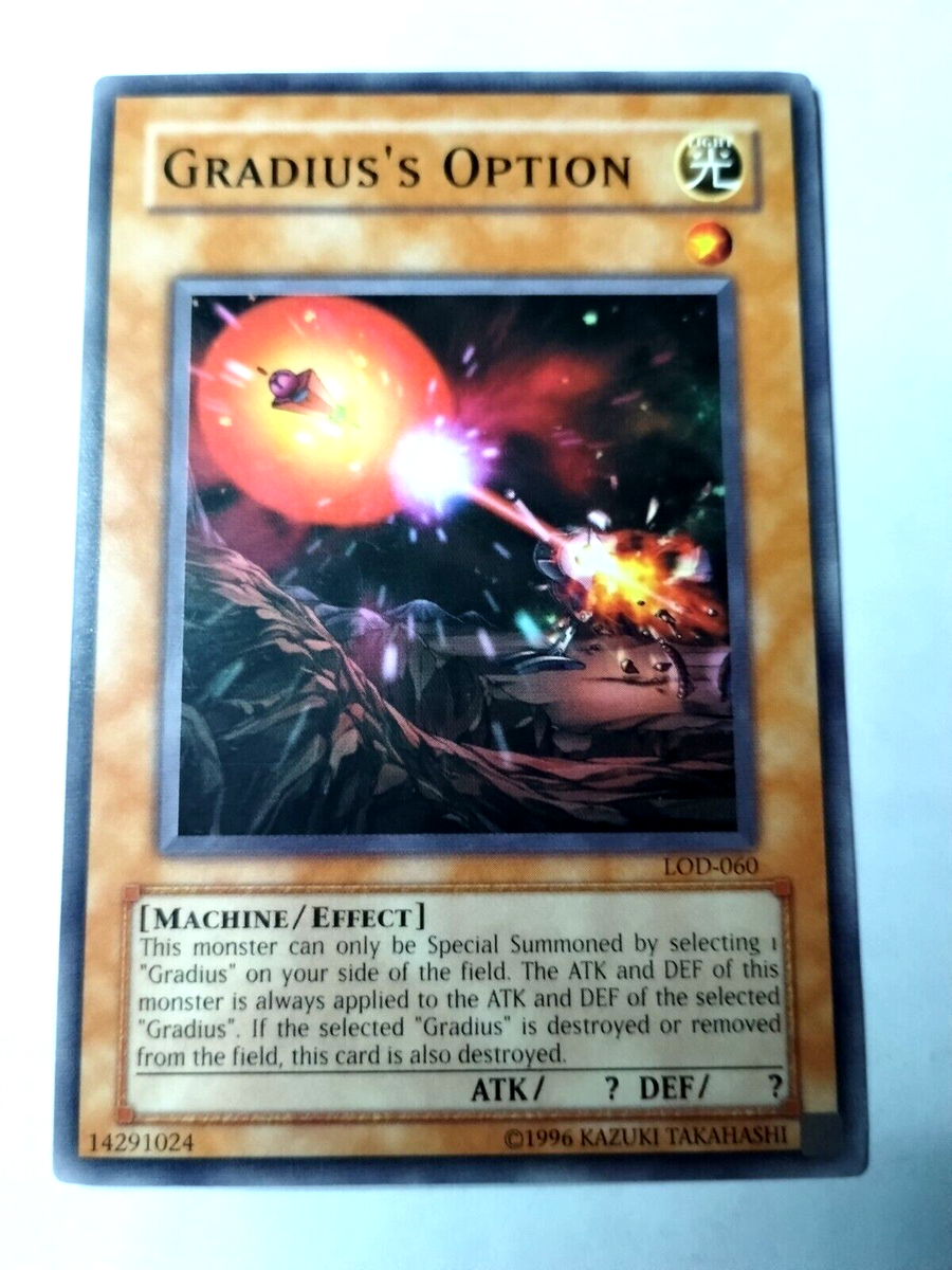 gradius deck yugioh Yu-Gi-Oh! TCG Gradius's Option Legacy of Darkness LOD-060 Unlimited Common New Skill Revealed! Gradius Deck