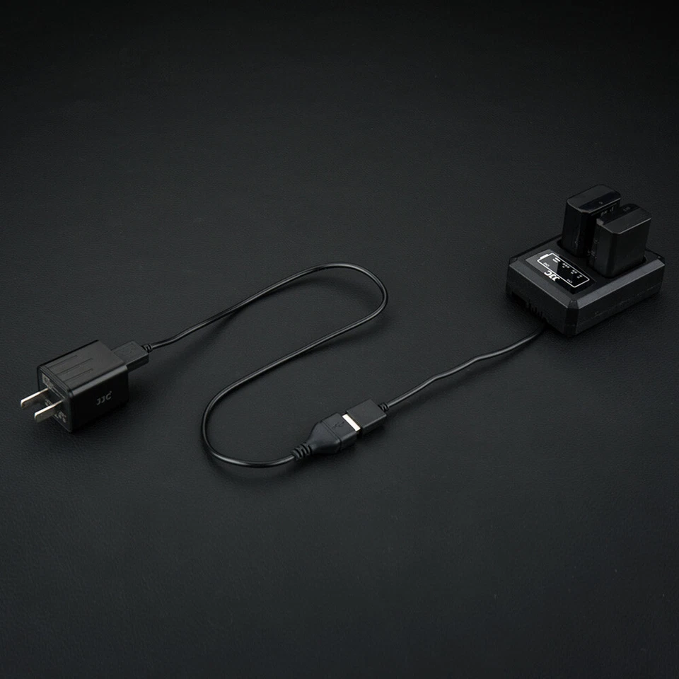 USB 双电池充电器 适合 NP-FW50 fr 索尼 A7 II A7R II A7S A6500 A6400 A6300 — 第 3/4 张图片