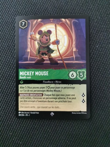 Jeu De 54 Cartes Mickey Football – édition Originale En Plastique, Fabriqué En Irlande, Très Bon état