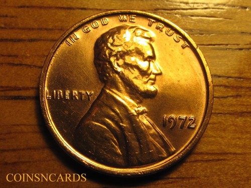 1972/72 Lincoln Cent Doubled Die Obverse DDO #1 Error Uncirculated RED Monster !