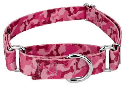 COUNTRY BROOK DESIGN Country Brook Petz® Pink Bone Camo Martingale Dog Collar