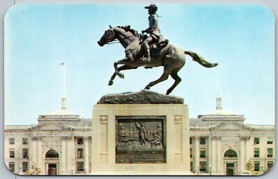 Wilmington Delaware 1950s Postcard Caesar Rodney Signer Declaration Statue
