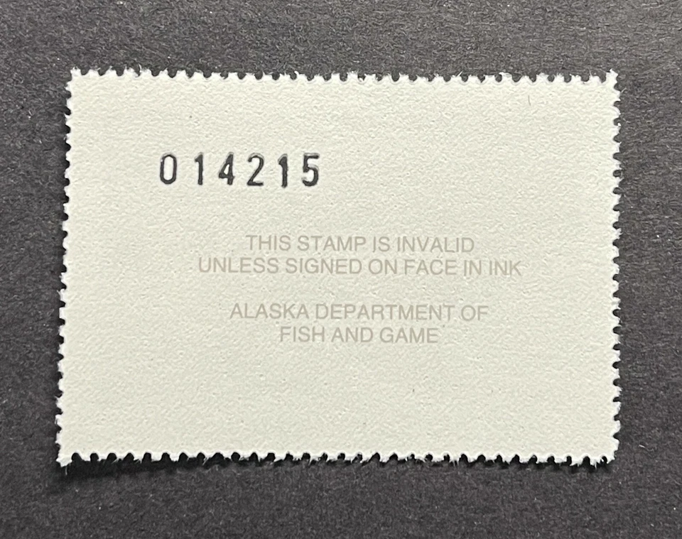 WTDstamps - 1985 ALASKA - State Duck Stamp - Lot1 - Mint OG NH  - Image 2 of 2