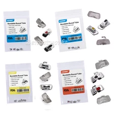 AZDENT Dental Orthodontic Bondable 1st Molar Buccal Tubes Edge/Roth/MBT/ 022/018