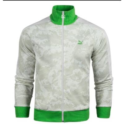 Puma Kozyndan Amsterdamned Full Zip Athletic Track Jacket XXL Green Trim Retro 