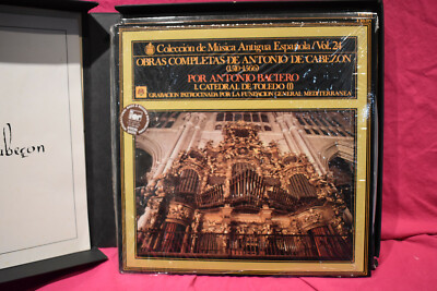 Antonio de Cabezon Complete Works Vol.24-31 BACIERO HISPAVOX 8 LP