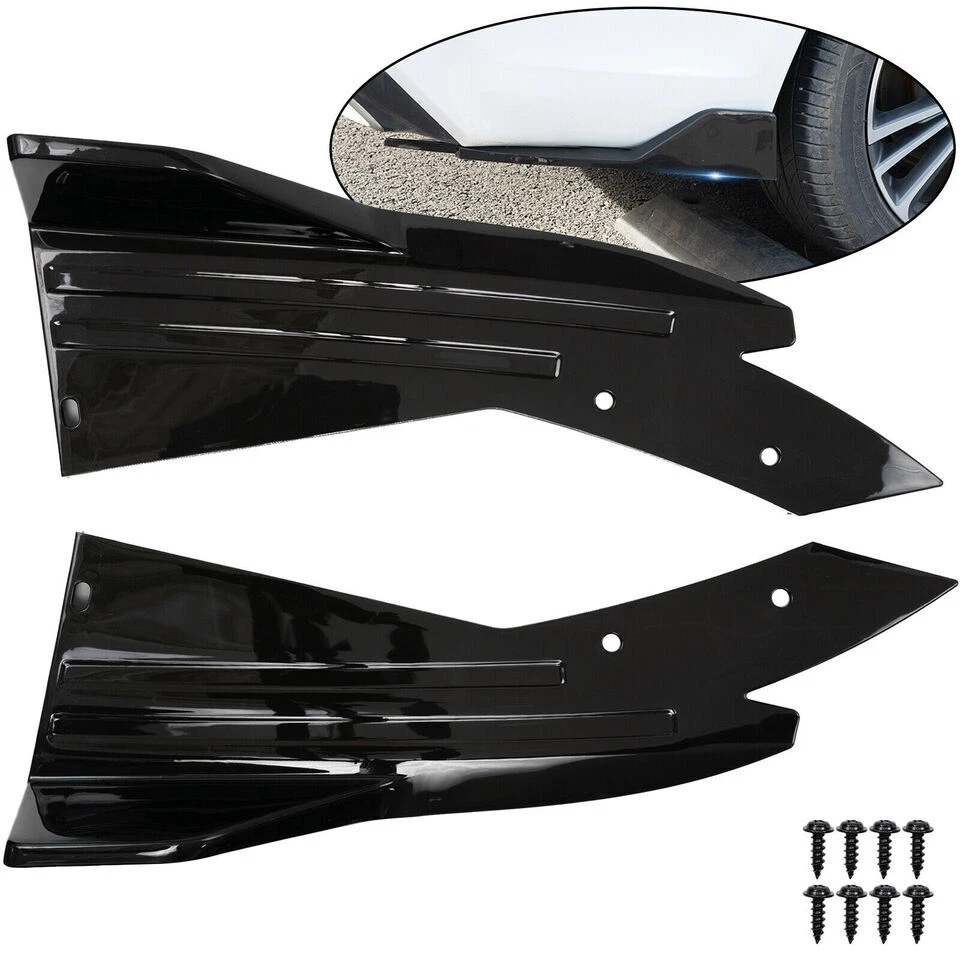 Glossy Black For Nissan 350Z 370Z Rear Diffuser Bumper Lip Splitters - Imagem 2 de 4