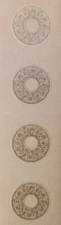 Mrs Grossman's WHITE WREATH Seals Stickers Vintage Retired 2008