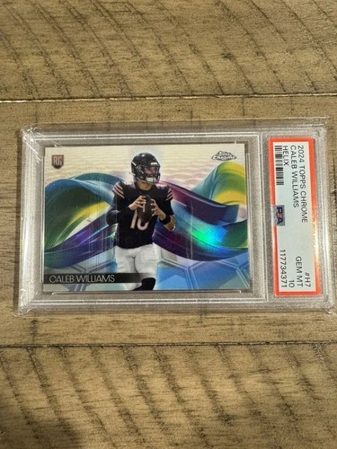 2024 Topps Chrome Caleb Williams Rookie Helix PSA 10 Gem Mint Case Hit RC