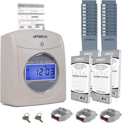 HN4500 Time Clock Bundle: Complete Employee Tracking System with 200 Cards