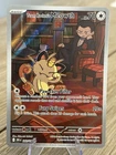 Pokémon TCG Team Rockets Meowth Card 203/182 Destined Rivals NM