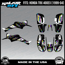 Graphics Kit for ATV Honda TRX 400EX (1999-2004) Rebel Series - RAINBOW