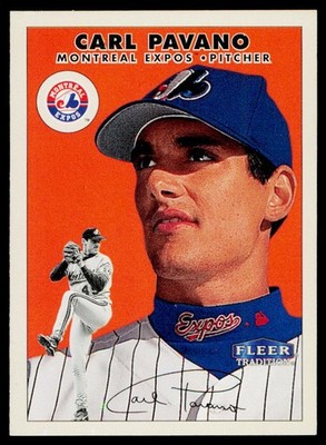2000 Fleer Tradition #290 Carl Pavano Montreal Expos