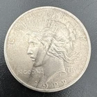 1922 Peace Dollar $1 Silver Coin Circulated 90% Silver .9 Finness