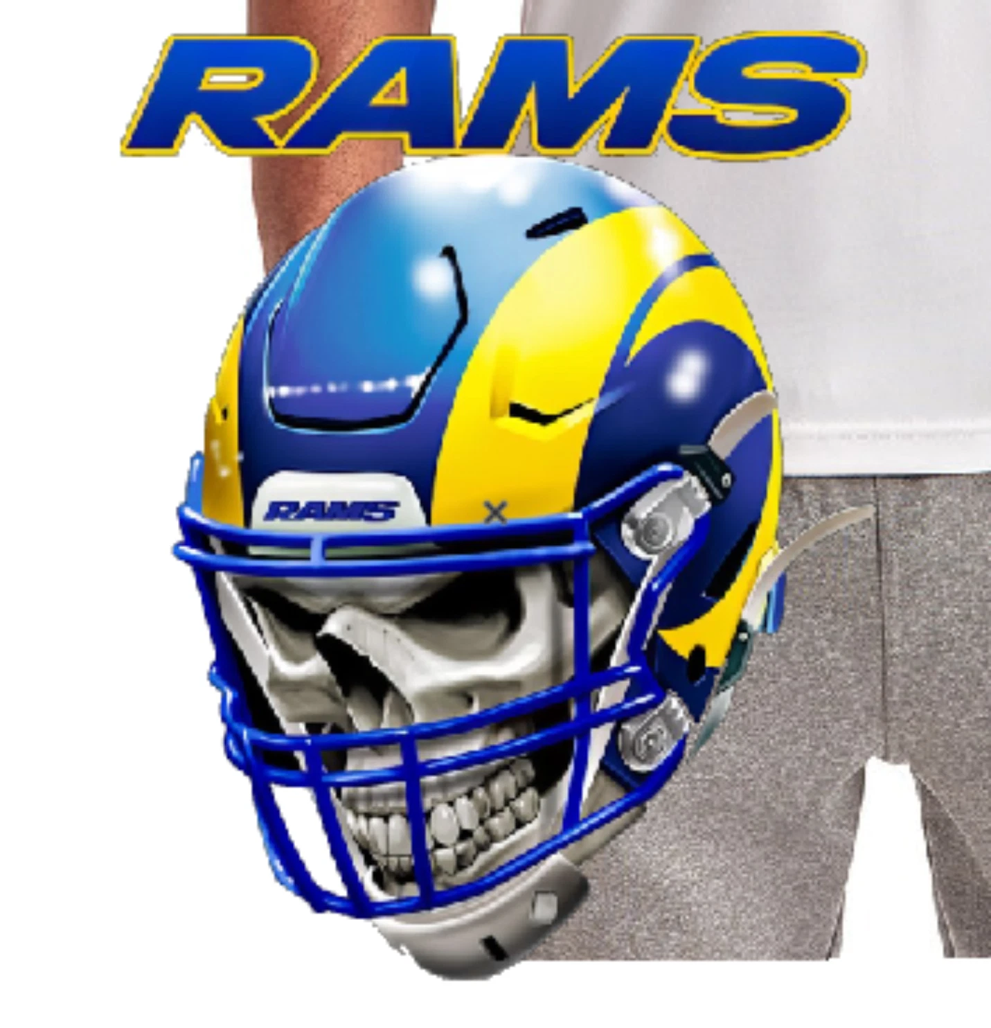 LA Rams Skull /T Shirt