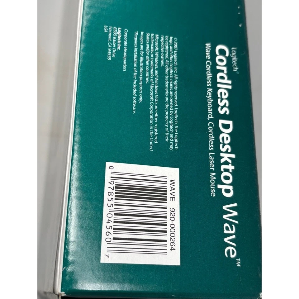 Logitech Cordless Desktop Wave Wireless Keyboard Laser Mouse Combo 920-000264 - Image 3 of 4