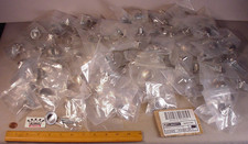 100 pc Satin Nickel Cabinet Drawer Pulls Knobs 1 1/4" Round Knob MIB NOS