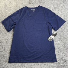 New Grey's Anatomy 3-Pocket Scrub Top in Indigo Mens Medium