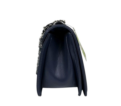 Badgley Mischka Quilted Denim Crossbody Navy Bag NWT (MSRP: $159) - Picture 9 of 12