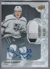 2019-20 Upper Deck Engrained - Tobias Bjornfot #98 3-Colour Patch AUTO RC /65