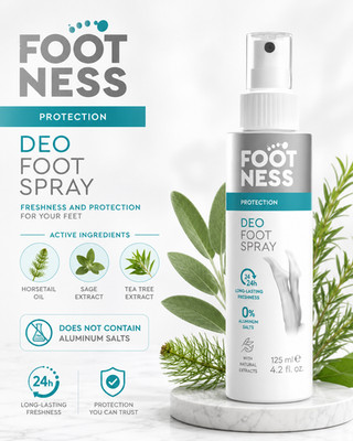 Footness DEO Fußspray mit Teebaumöl 24h Schutz & Komfort