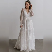 Baltic Born Gloria Lace Maxi Dress White NWT 3X