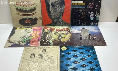 VTG Lot of 8 Rolling Stones & The Who Vinyl LP Records Untested Tommy & More