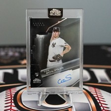 2025 Topps Chrome Black Cam Schlittler Rookie Auto - Cy Young Front Runner Auto