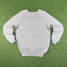 Vintage 70s JC Penney's The Fox Sweater Grey Knit Men's Medium Tall Made In USA