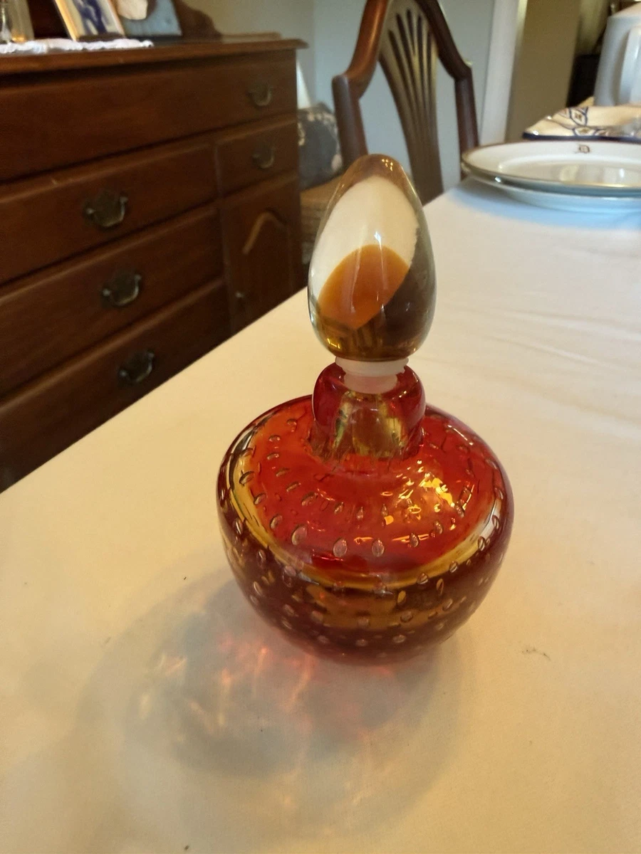 Murano Perfume Bottle In Collectible Decorative Glass & Crystal
