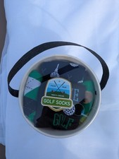 GOLF SOCKS IN A BUCKET Men's Shoe Size 7-12, Sock 10-13  (4 PAIR) by GINA GROUP