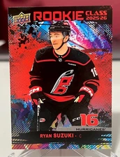 RYAN SUZUKI  2025-26 Upper Deck Series 1 Hockey Jumbo Box RED ROOKIE CLASS RC
