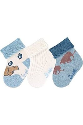 3er-Pack Sterntaler Baby Babysocken Söckchen Eisbär Warm Strumpfwaren 18 (6-12M)