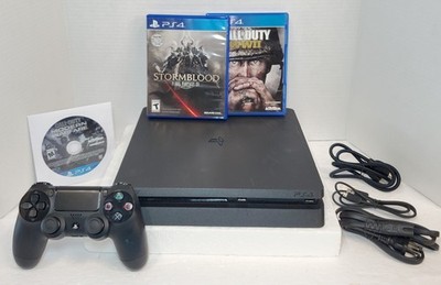 Sony PlayStation 4 PS4 Slim CUH-2215A 500GB w. Controller Cables & Games TESTED 