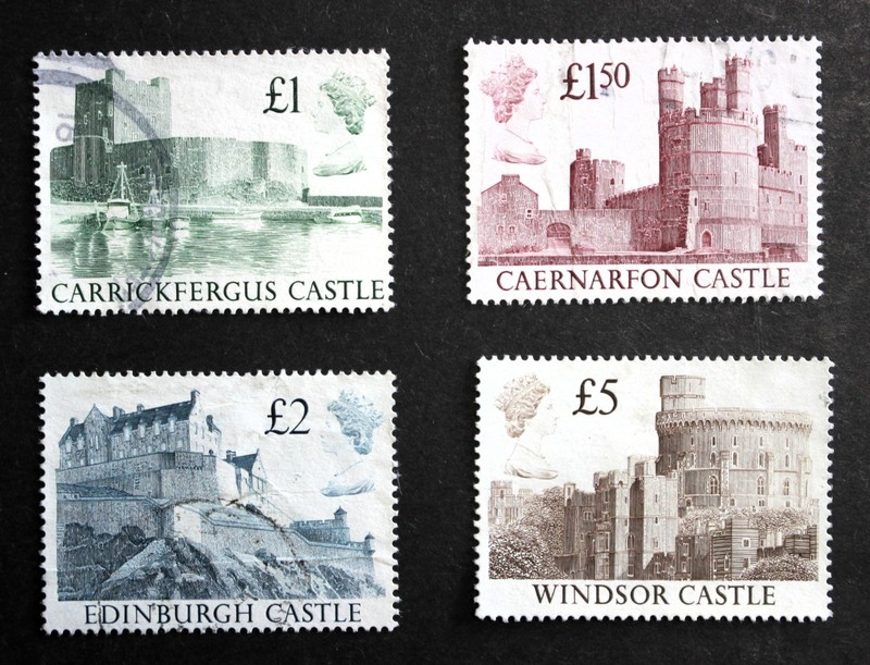 GB Stamps High Values 1988 Castles Set of 4 Used