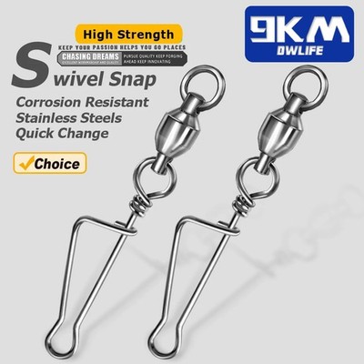 25Pcs Ball Bearing Swivels With Italian Snaps Quick Change Coastlock Connector