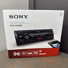 Sony DSX-A410BT Single Din Bluetooth Front USB AUX Digital Media Receiver