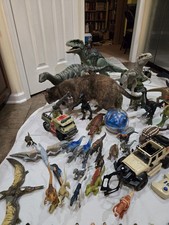Jurassic World 40 action figures LOT, T. Rex, Indominus, Giganotosaurus