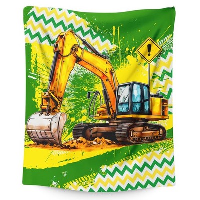 Blanket for Boys Excavator Throw Blanket Gifts for Kids Boys Age 4-6 40''x50'' ...