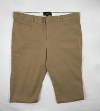 Banana Republic Pants Womens 12 Beige Sloan Twill Dress Slim Pockets Zip Front