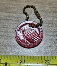 Vintage Ford Motor Co Rotunda Henry Edsel Advertising Keychain
