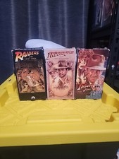 Indiana Jones Lot Of 3 VHS Lost Ark, Temple Of Doom, Last Crusade