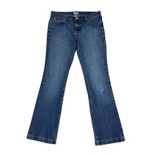 Pantalones de mezclilla Gap largos y delgados para mujer 8/29L azul lavado medio tiro bajo corte bootcut 2010