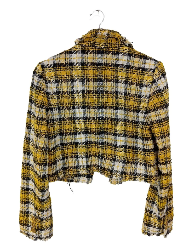 NIKKIE Blazer en tweed Dames Blazer T EU 36 jaune primevère-noir-blanc - Photo 2/4