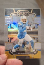 2023 Panini Select - Concourse Keenan Allen #51 Black & Gold Prizm Die-Cut