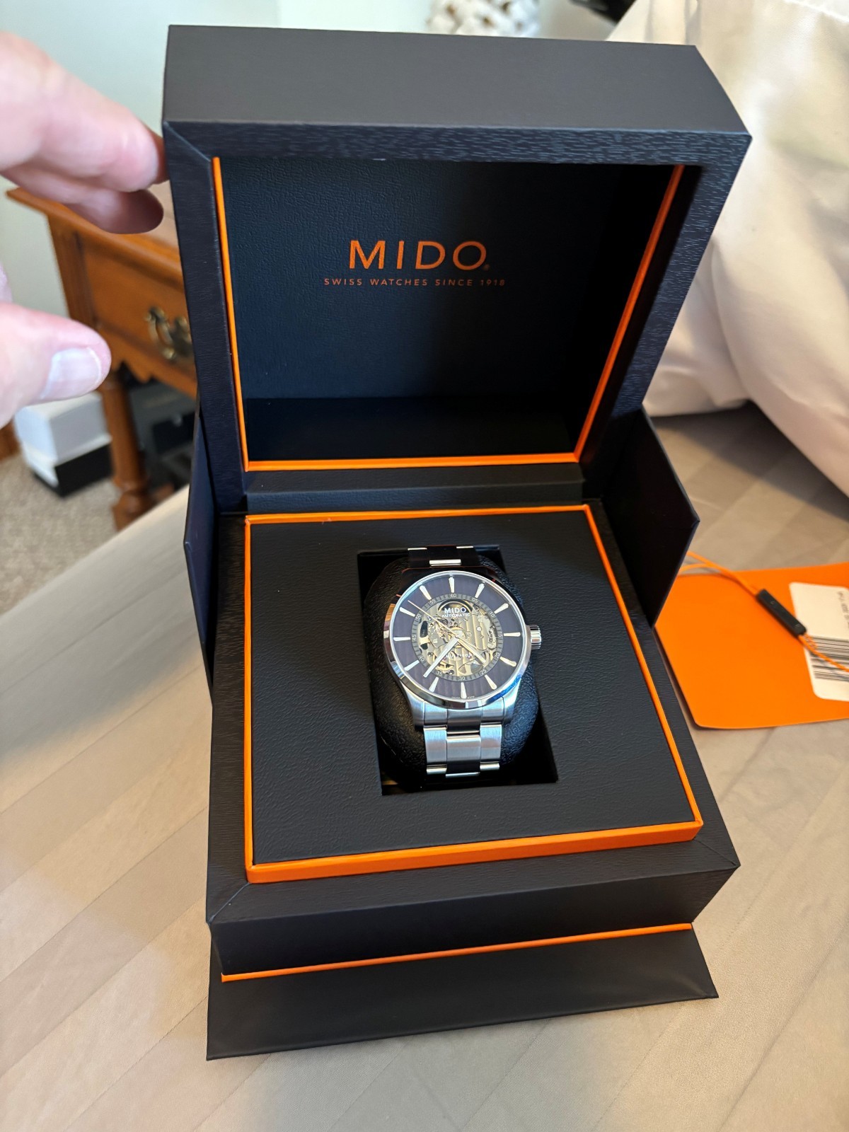 Mido Multifort Skeleton Vertigo Automatic Blue Di… - image 9