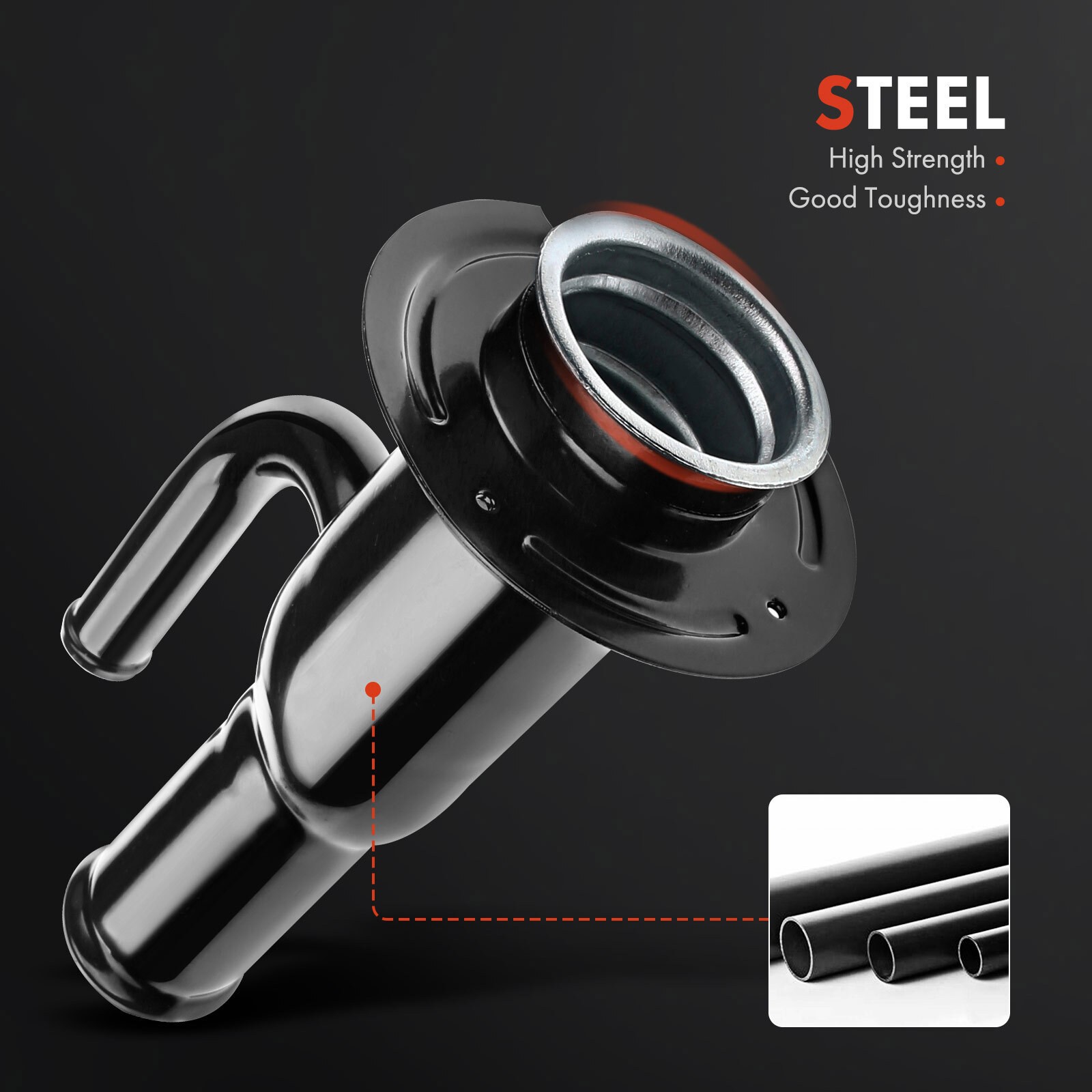 Fuel Tank Filler Neck Pipe For Ford F-350 F-450 F-550 Super Duty Turbo Diesel