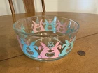 Pyrex Pink & Aqua Bunny Rabbit Hearts Retro Style 4 Cup 1 Qt Bowl Container