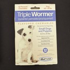 DURVET 12-Pack Triple Wormer Tablets for Puppies and Small Dogs