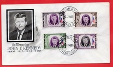 Guinee Topic JFK Kennedy set on FDC Cover 1964